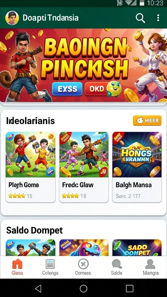 Screenshot menampilkan kemenangan besar dari sebuah putaran slot.