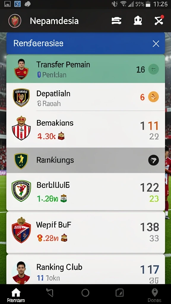 Tampilan awal yang menarik dengan karakter yang dapat disesuaikan.