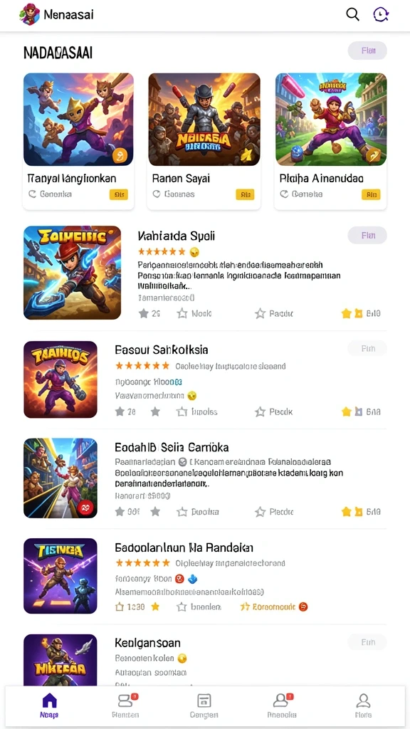 Momen aksi seru saat bertarung melawan musuh.