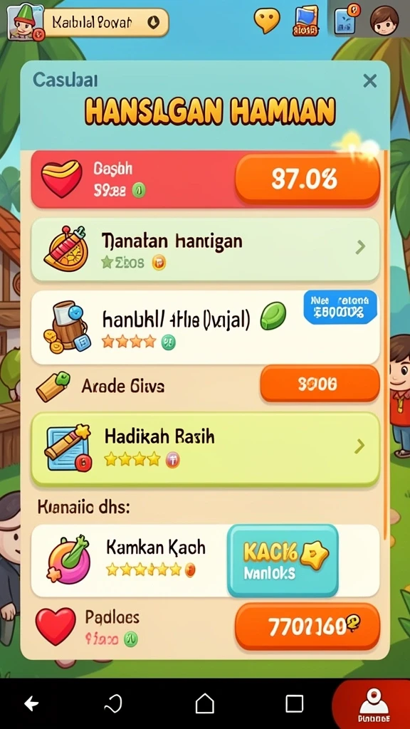 Fitur bonus harian yang memberikan hadiah menarik.