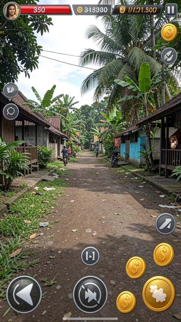 Tantangan seru di setiap level yang harus diselesaikan.