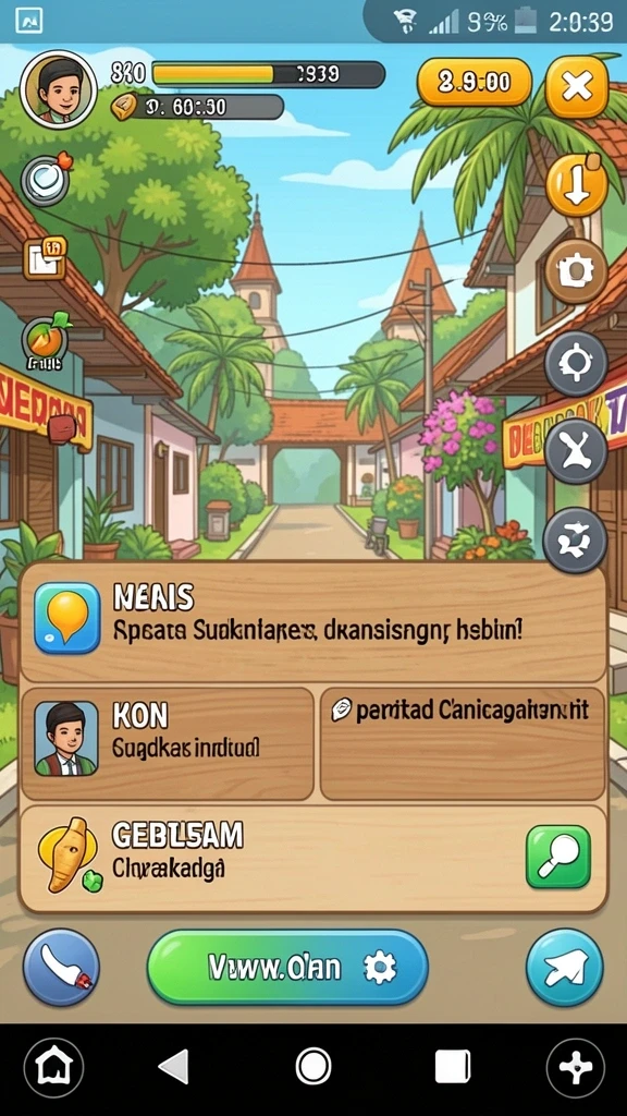 Screenshot menyoroti visual yang memukau dari game.