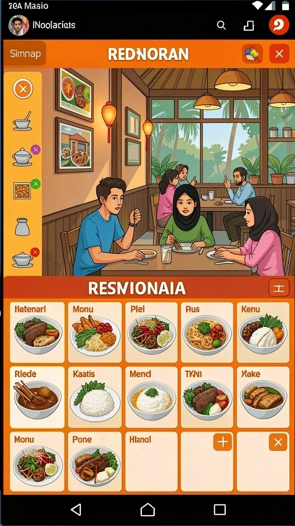 Screenshot ketiga menggambarkan fitur bonus yang menguntungkan.