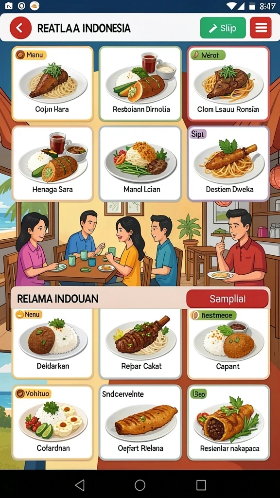 Tampilan antarmuka yang menarik dan intuitif.