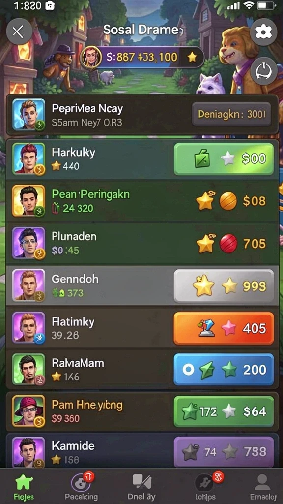 Gameplay yang seru dan penuh tantangan.