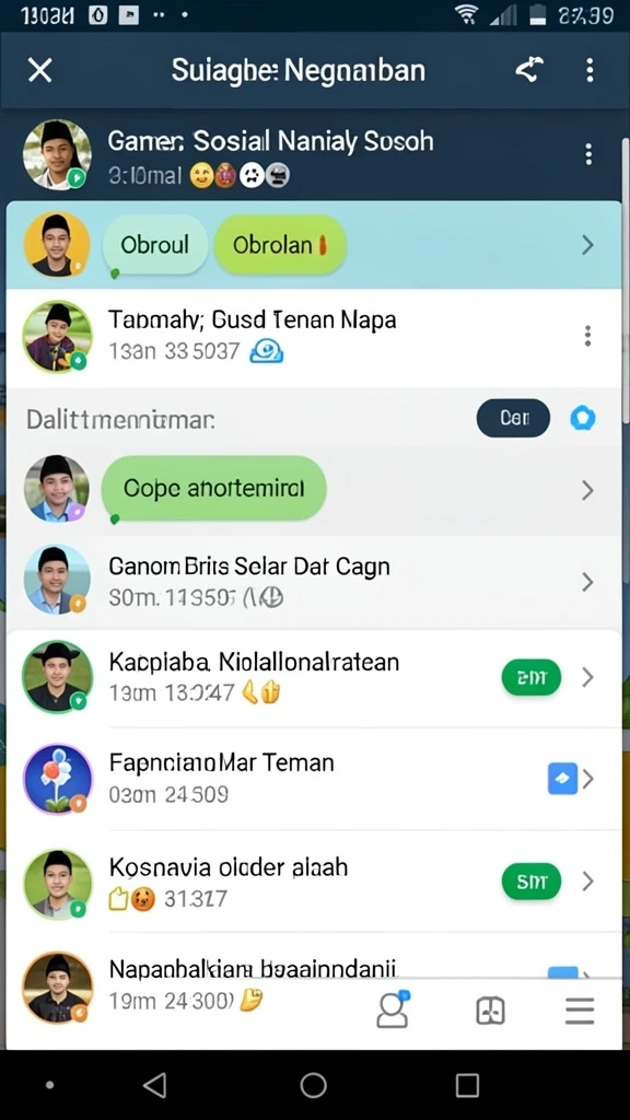 Menu utama dengan pilihan misi yang jelas.