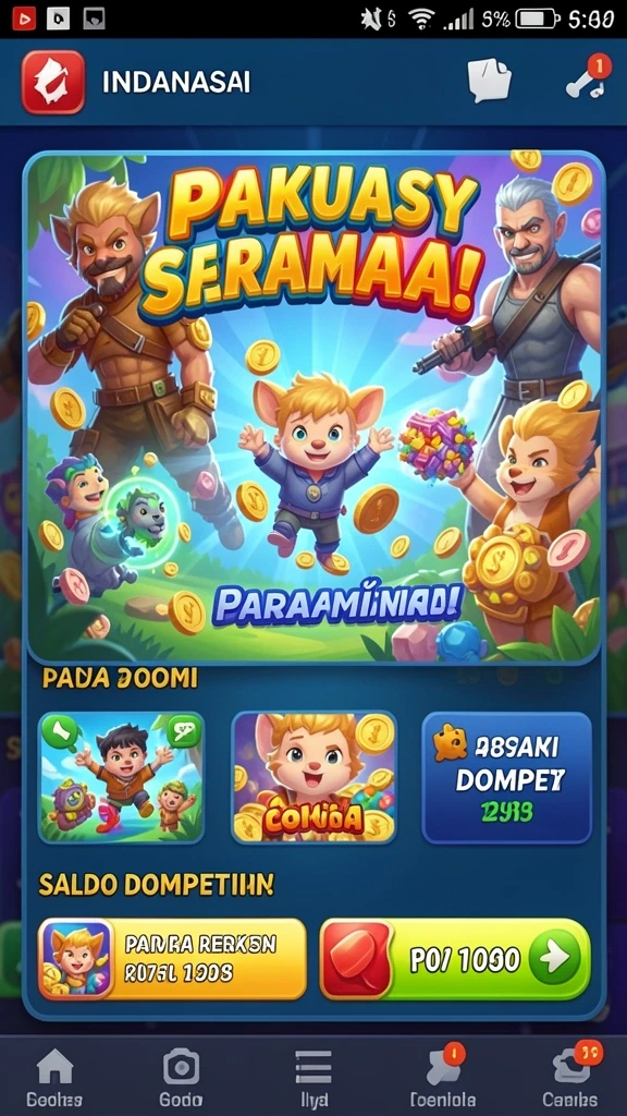Tampilan awal yang memukau dan interaktif.
