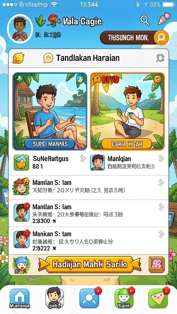 Tampilan antarmuka MANDALA77 yang menarik.