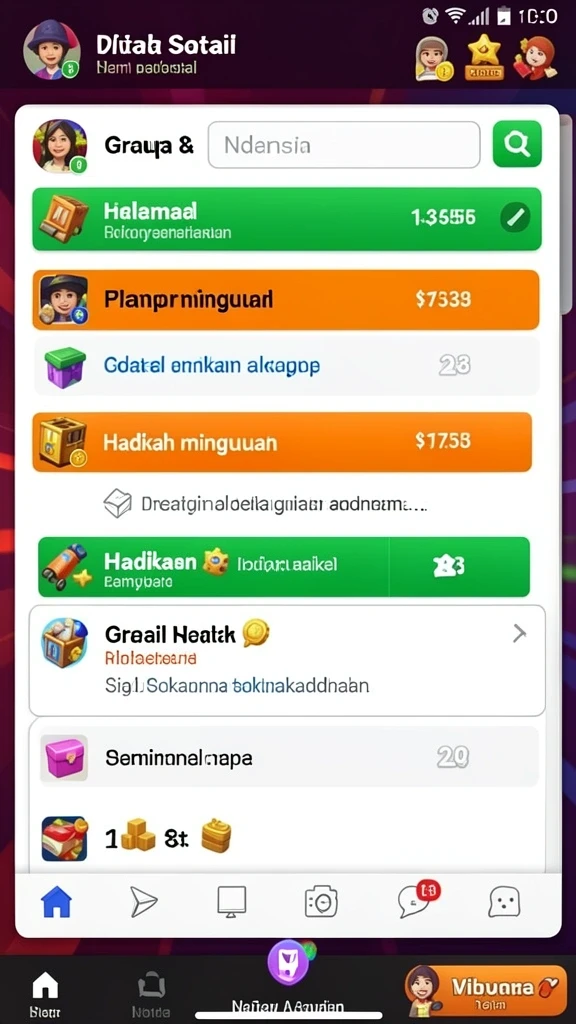 Tampilan antarmuka yang menarik dan user-friendly.