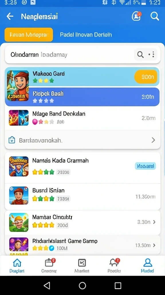 Karakter unik dan lucu di setiap level.
