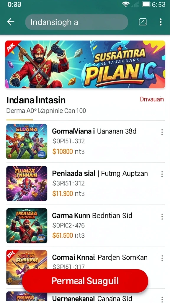 Berbagai karakter unik untuk dipilih.