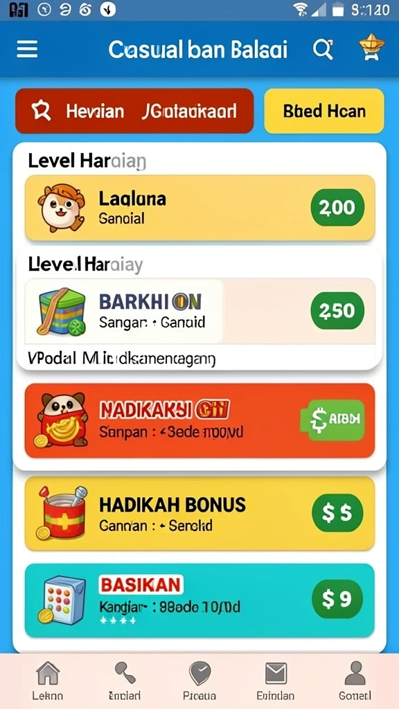 Salah satu level yang penuh tantangan dan keseruan.
