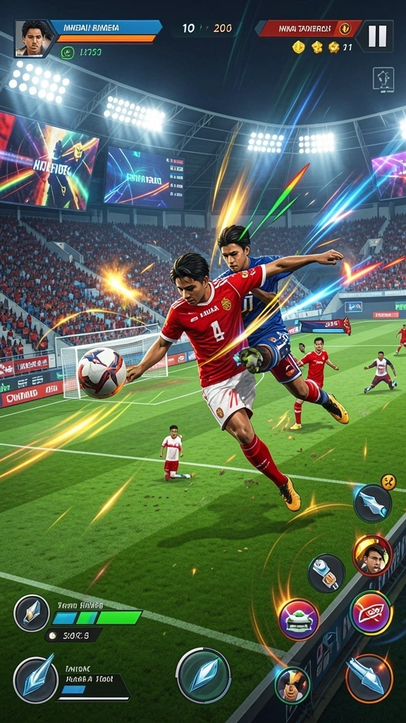 Screenshot memperlihatkan antarmuka multiplayer yang interaktif.