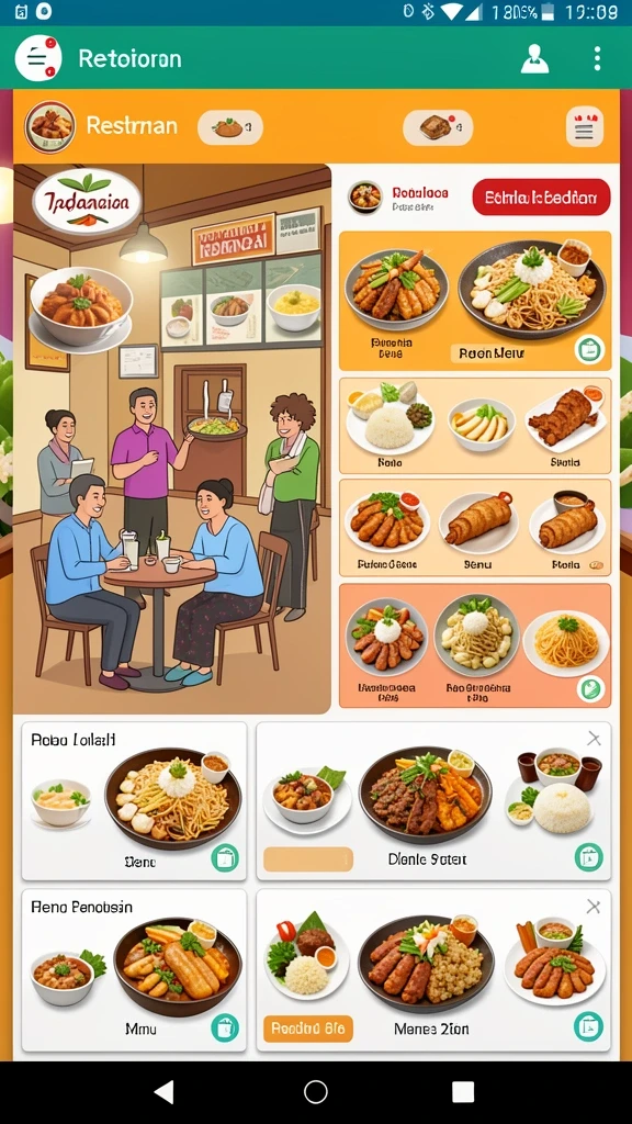 Tampilan antarmuka pengguna yang intuitif dan menarik.