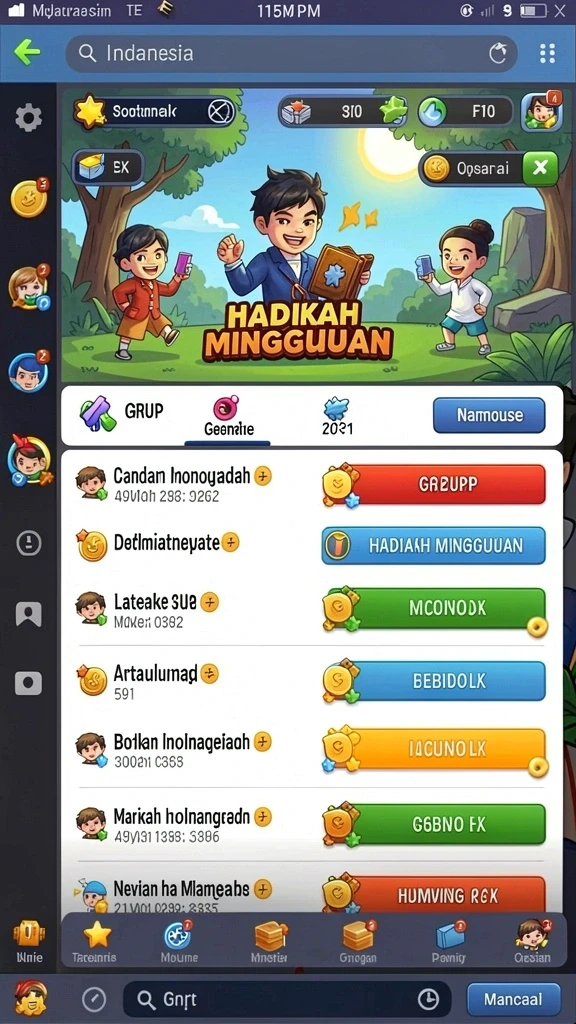 Mode online untuk bersosialisasi dan bersaing.