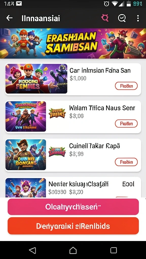 Tampilan grafik luar angkasa yang menakjubkan.